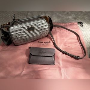 Kate Spade “Sweet Treats” Festive Pleated Bag and Cardholder Wallet